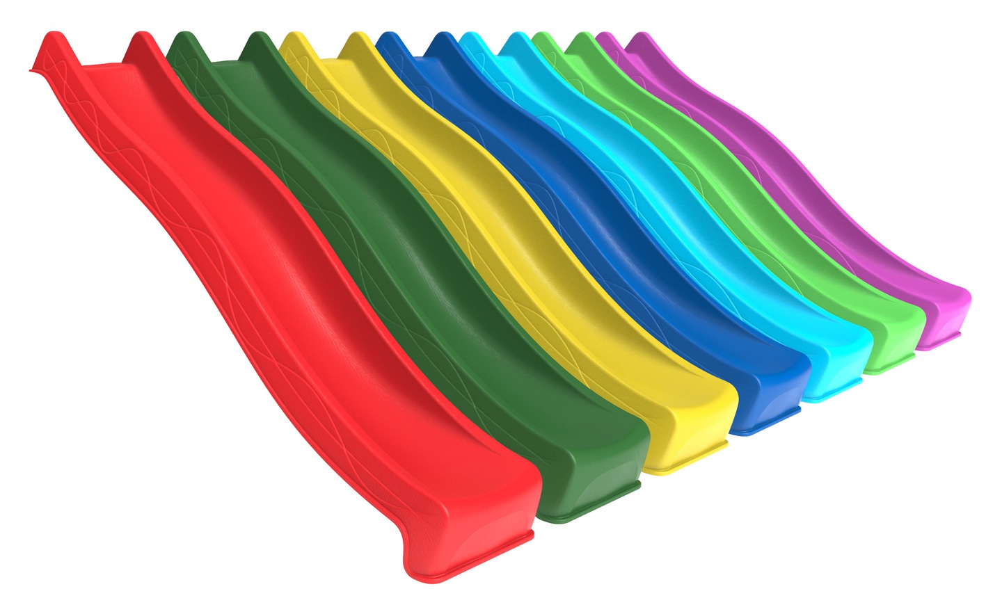 Горка пластиковая Yulvo 2,2м (красная) | SKATY-KBT.BY